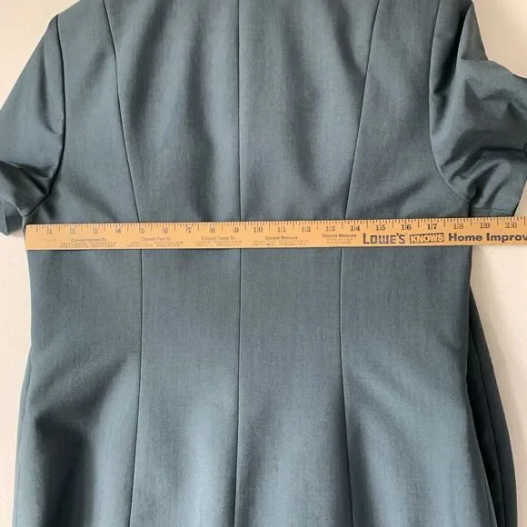 Kasper ASL 2 Piece Pants Suite 12 Short Sleeve Lined Office Career Corp Vintage - Picture 5 of 16